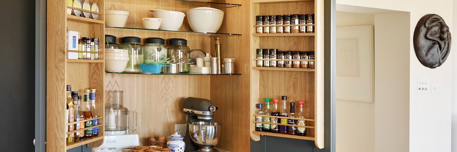Reinco are experts when it comes to kitchens, and the pantry is an important element.